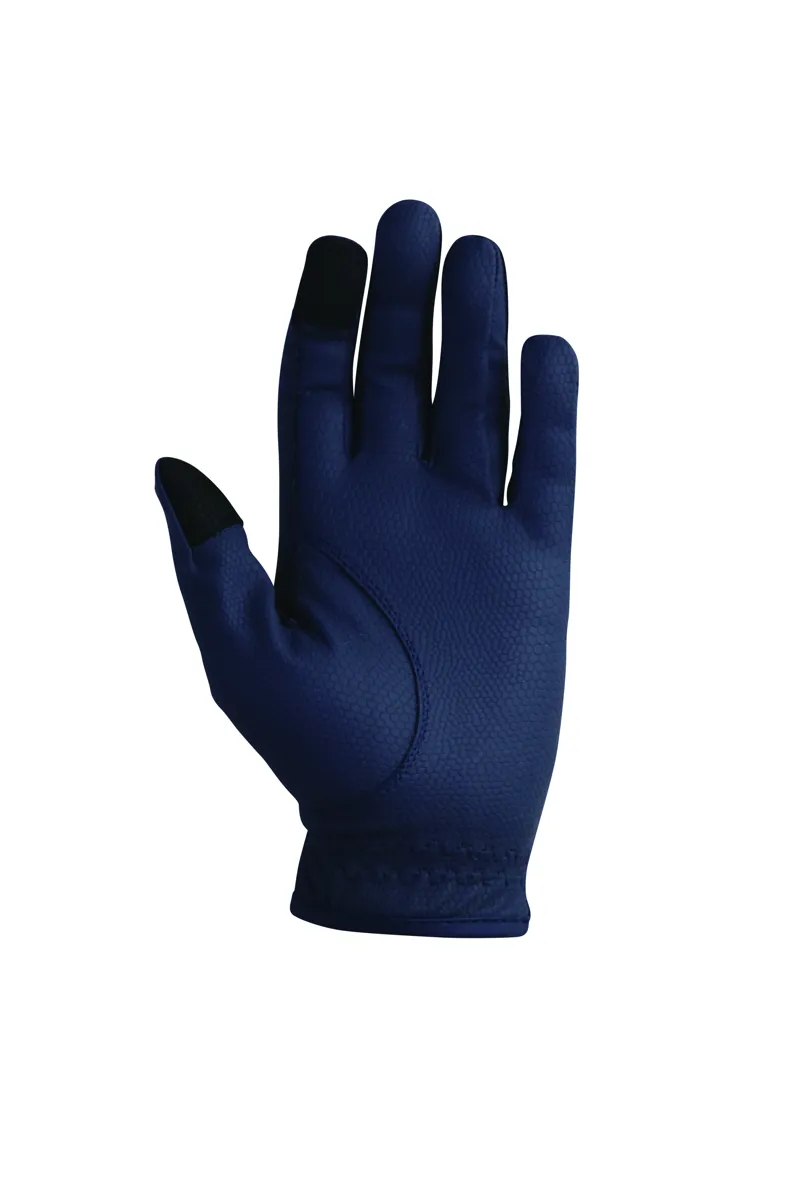 Hy Equestrian Cadiz Childrens Riding Gloves - Navy-1